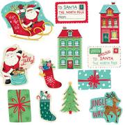 North Pole Christmas Cardstock Cutouts, 12pc