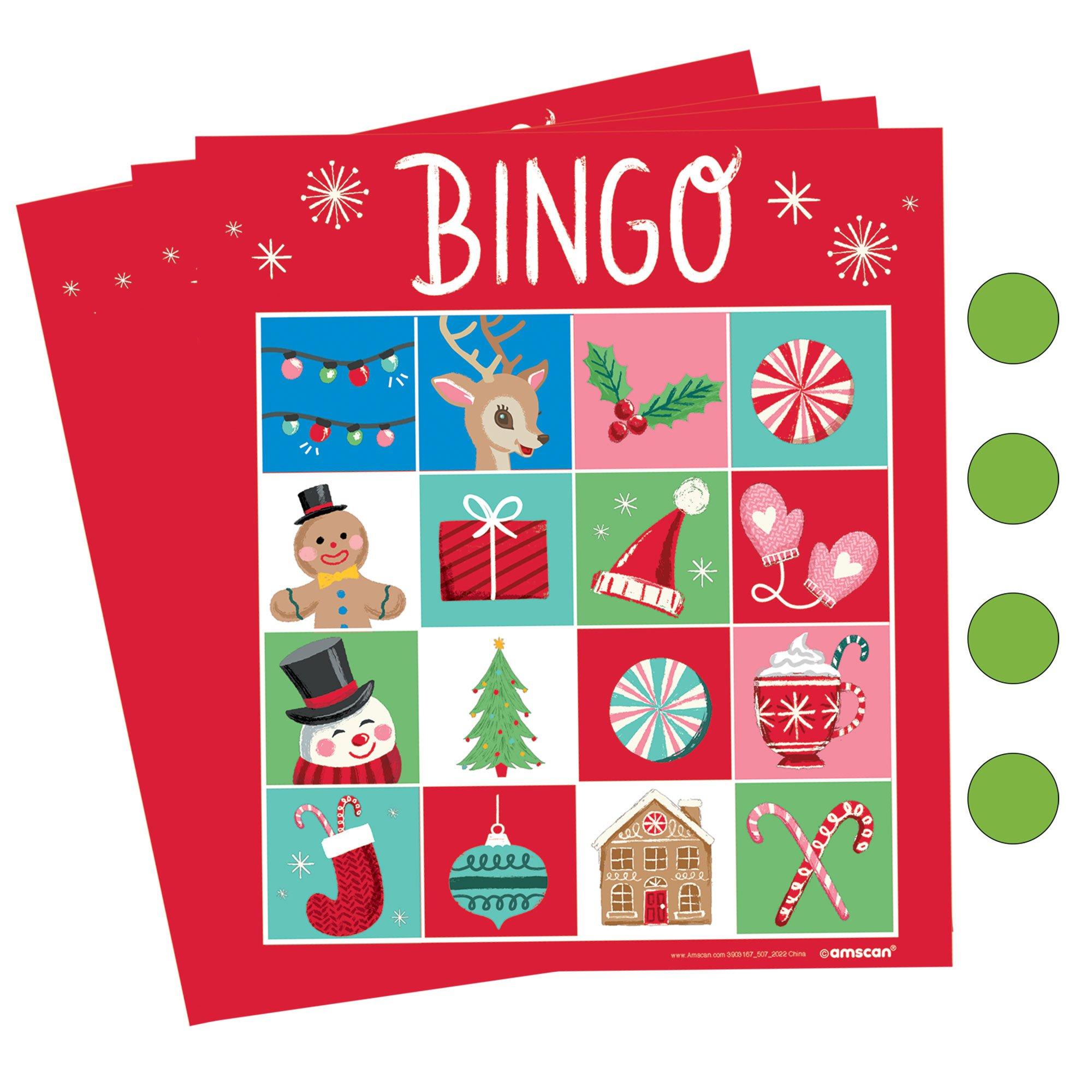 Amscan Christmas Bingo Game, 16 Boards | Holiday & Occasion Party