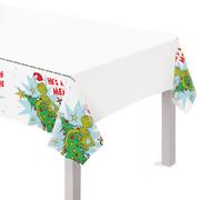 He's a Mean One Grinch Christmas Plastic Table Cover, 54in x 102in