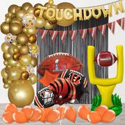 DIY Cincinnati Bengals Game Day Super Bowl Deluxe Balloon Room Decorating Kit, 34pc