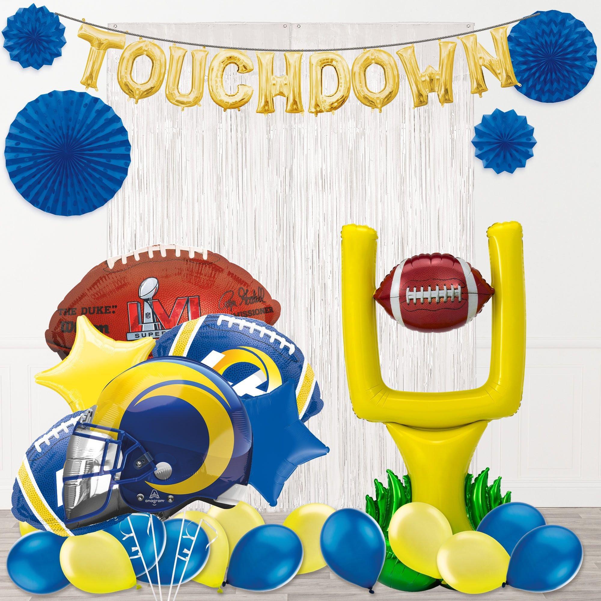 DIY Los Angeles Rams Game Day Super Bowl Balloon Room Decorating Kit
