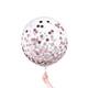 2ct, 24in, Rose Gold Confetti Balloons