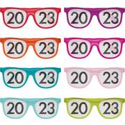 Multicolor New Year's Eve 2023 Plastic Glasses, 8ct