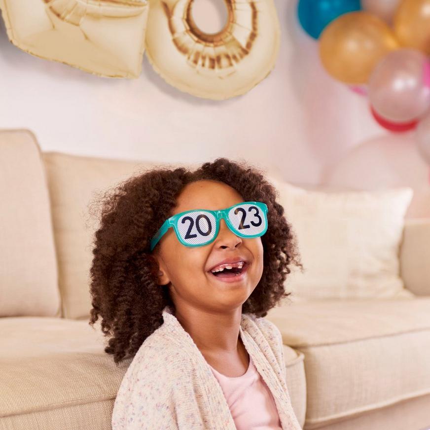 Multicolor New Year's Eve 2023 Plastic Glasses, 8ct