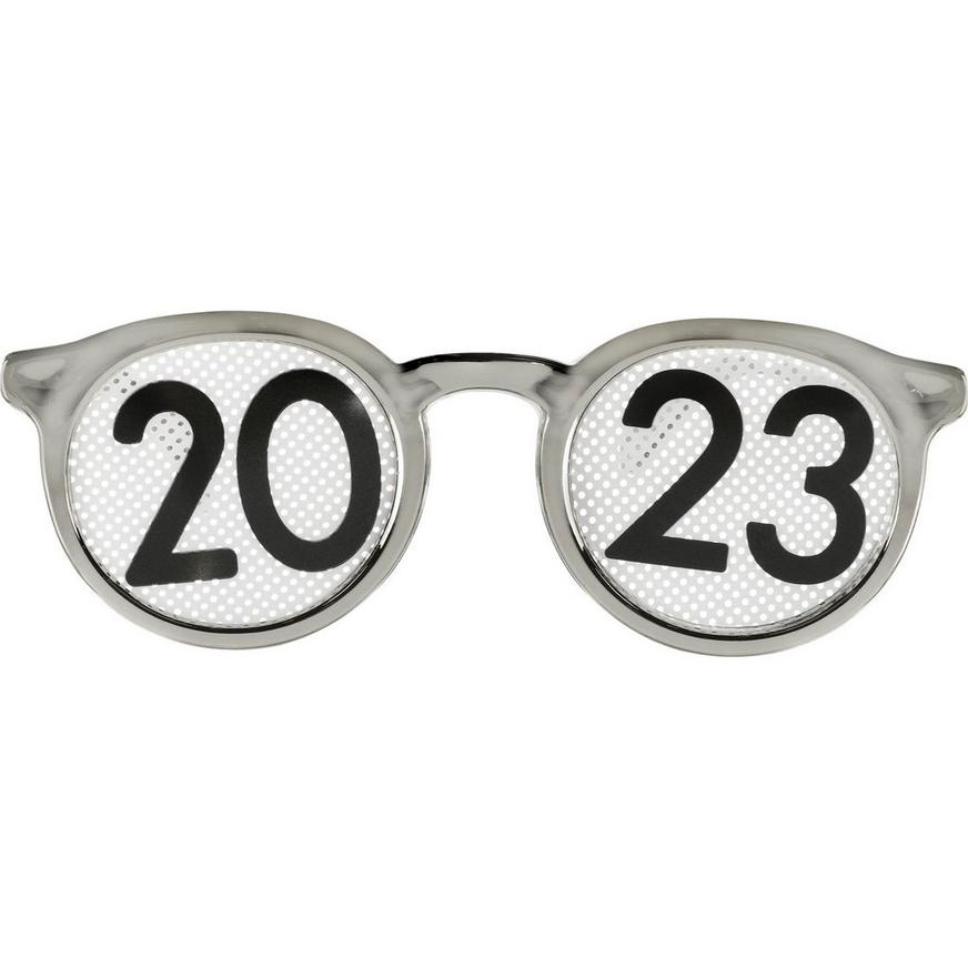 Gold & Silver 2023 Party Glasses, 8ct