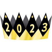 Black & Metallic Gold 2023 Foam Crown