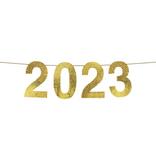 Gold Sequin 2023 Banner, 12ft