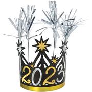 Black, Silver & Gold New Year's Eve 2023 Paper Tiara