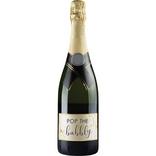 Pop the Bubbly Champagne Bottle Cardstock Cutout, 48in