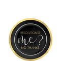 Resolutions? No Thanks New Year's Eve Plastic Dessert Plates, 7.5in, 20ct