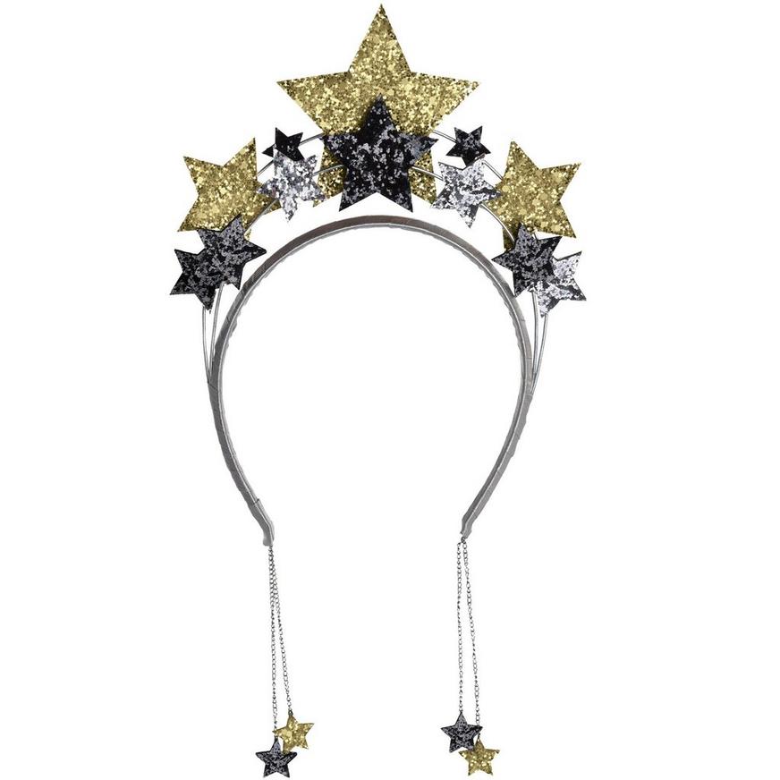 Glitter Dangling Star Headband