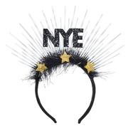 Glitter Black, Silver & Gold New Year's Eve Spray Headband