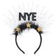 Glitter Black, Silver & Gold New Year's Eve Spray Headband