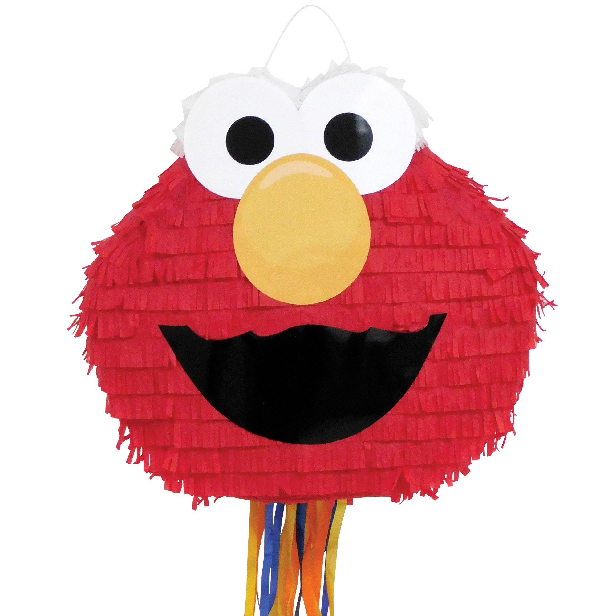 Pull String Elmo Pinata, 15in x 14in, 2lb - Sesame Street