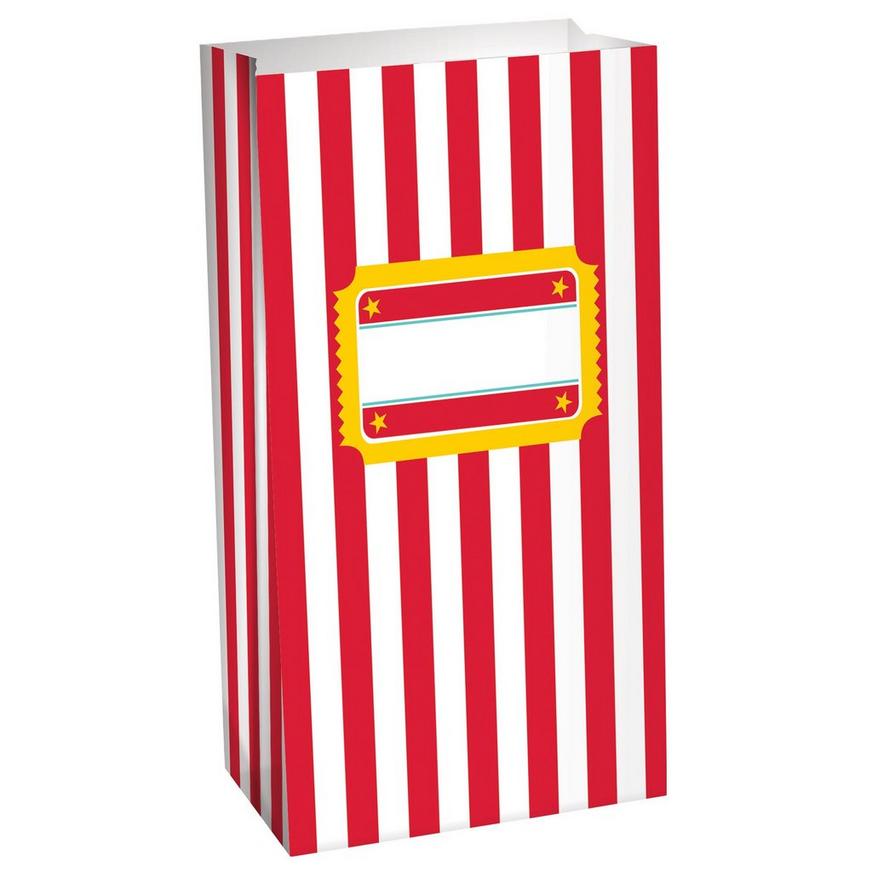 Movie Night Paper Snack Bags, 4.9in x 7.8in, 10ct