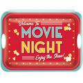 Movie Night Melamine Serving Tray with Handles, 19.75in x 14.5in