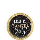 Metallic Lights Camera Party Paper Dessert Plates, 6.75in, 20ct - Awards Night