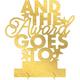 Metallic Gold Award Goes To Cardstock Centerpiece, 8.6in x 9.5in - Awards Night