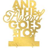 Metallic Gold Award Goes To Cardstock Centerpiece, 8.6in x 9.5in - Awards Night