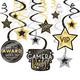 Metallic Awards Night Cardstock Swirl Decorations, 30ct