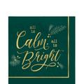 Calm & Bright Christmas Paper Lunch Napkins, 6.5in, 16ct