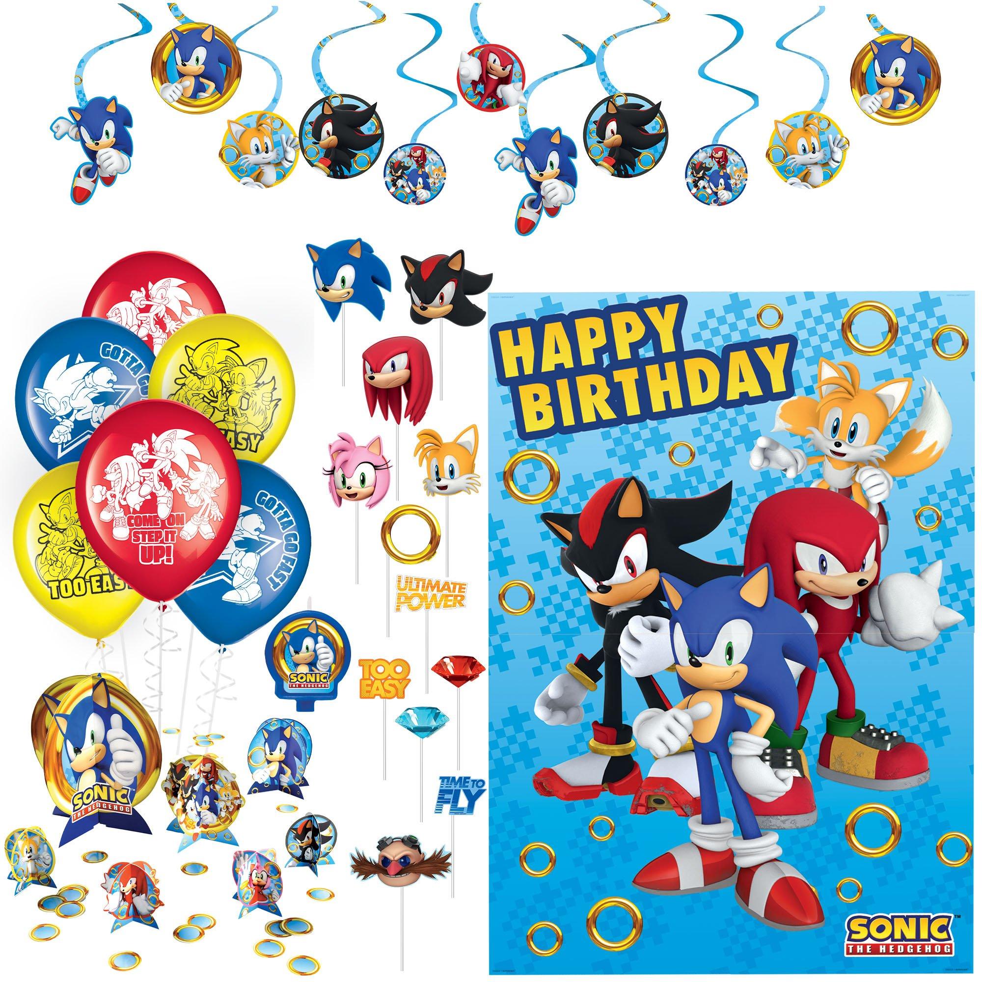 Sonic and Friends Cake Topper - Easy Inviting