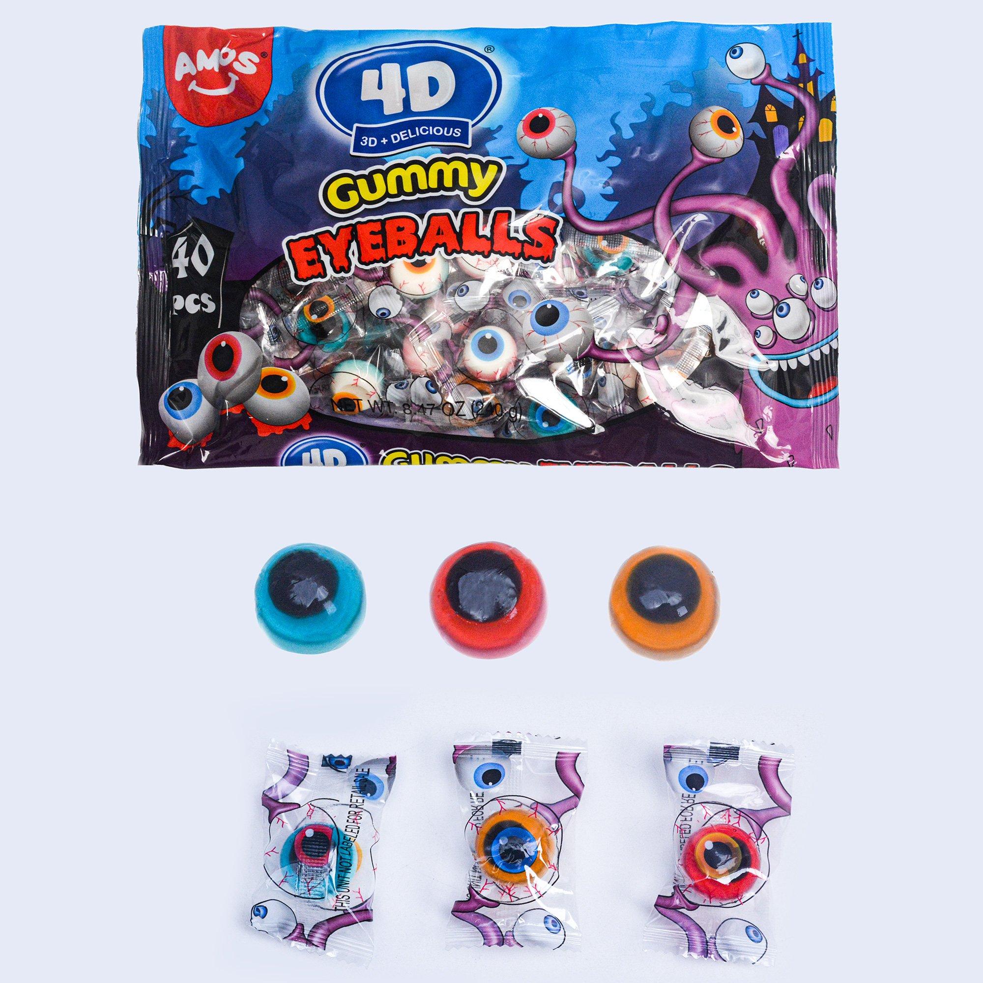 Amos 4D Gummy Eyeballs, 8.47oz Halloween Candy Party City
