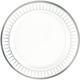 White & Silver Radiating Dot Patterned Premium Plastic Tableware Kit for 20 Guests