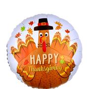 Happy Thanksgiving Turkey Balloon, 17in