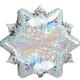 Prismatic Snowflake-Shaped Foil Balloon, 18in
