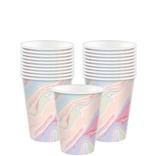 Pastel Marble Paper Cups, 12oz, 20ct