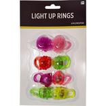 Light-Up Multicolor Rings, 8ct