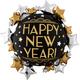 Satin Happy New Year Star Cluster Balloon, 30in - Vintage New Year
