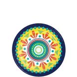 Colorful Pottery Paper Dessert Plates, 7in, 8ct