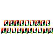 Celebrate Juneteenth Cardstock Pennant Banner, 8ft