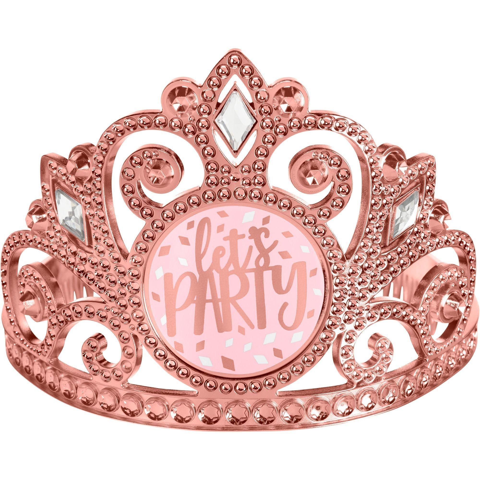Adult Blush Pink Birthday Accessory Kit, 3pc Party City