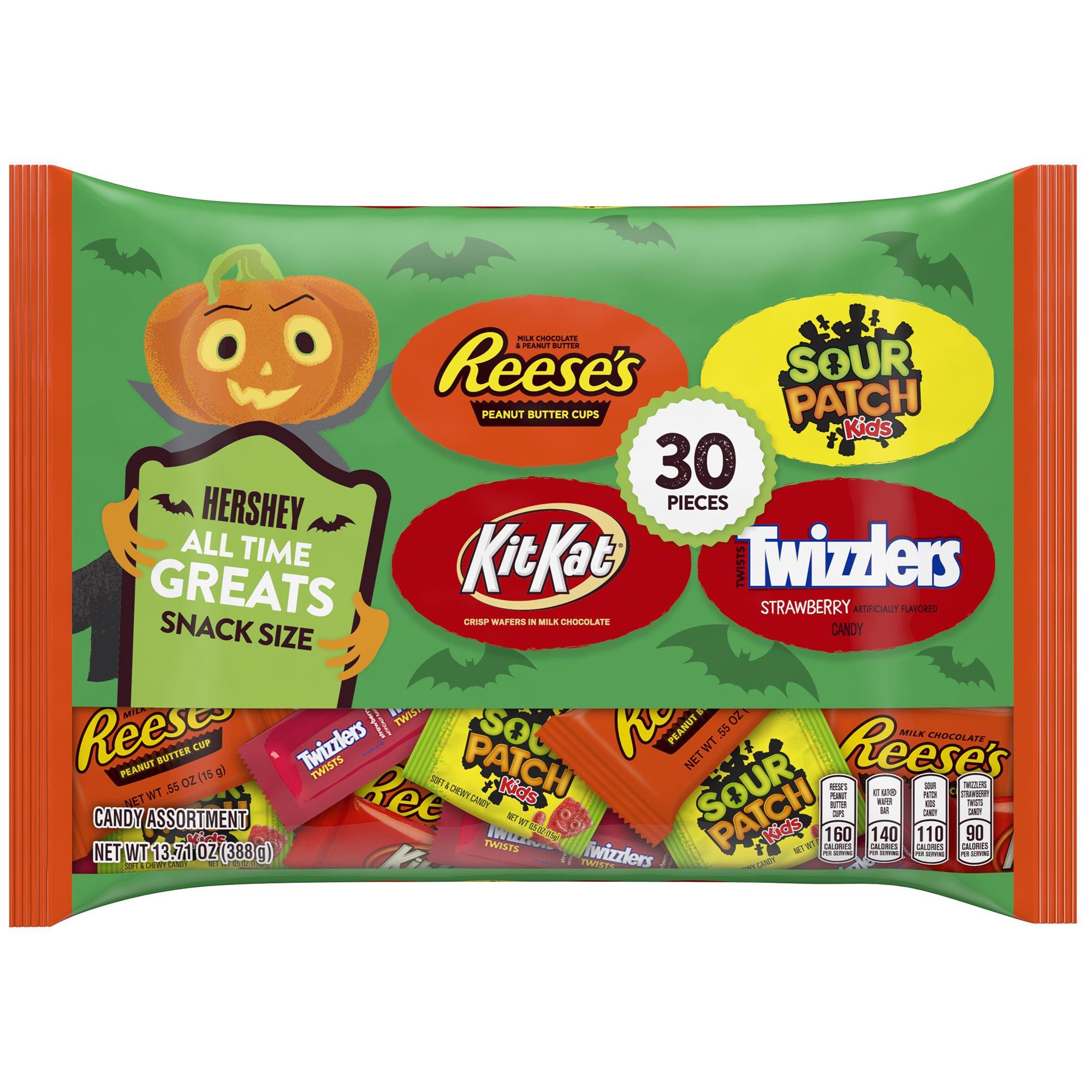 Hershey All Time Greats Halloween Snack Size Candy Mix, 13.71oz, 30pc