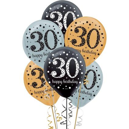 Sparkling Celebration 30th Birthday Decorating Kit Deluxe