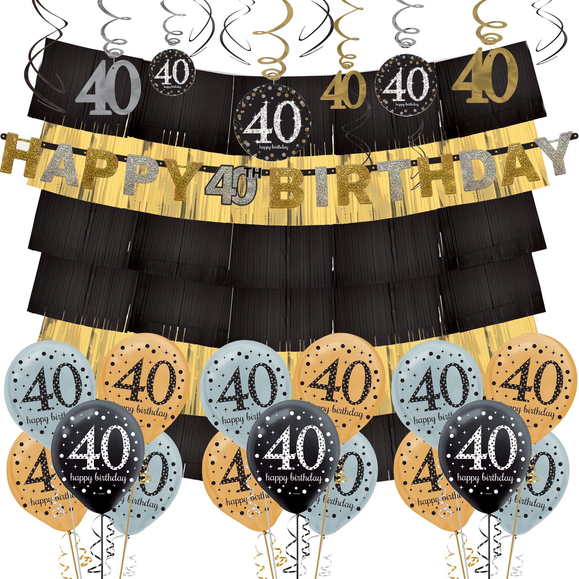 Sparkling Celebration 40th Birthday Decorating Kit Deluxe