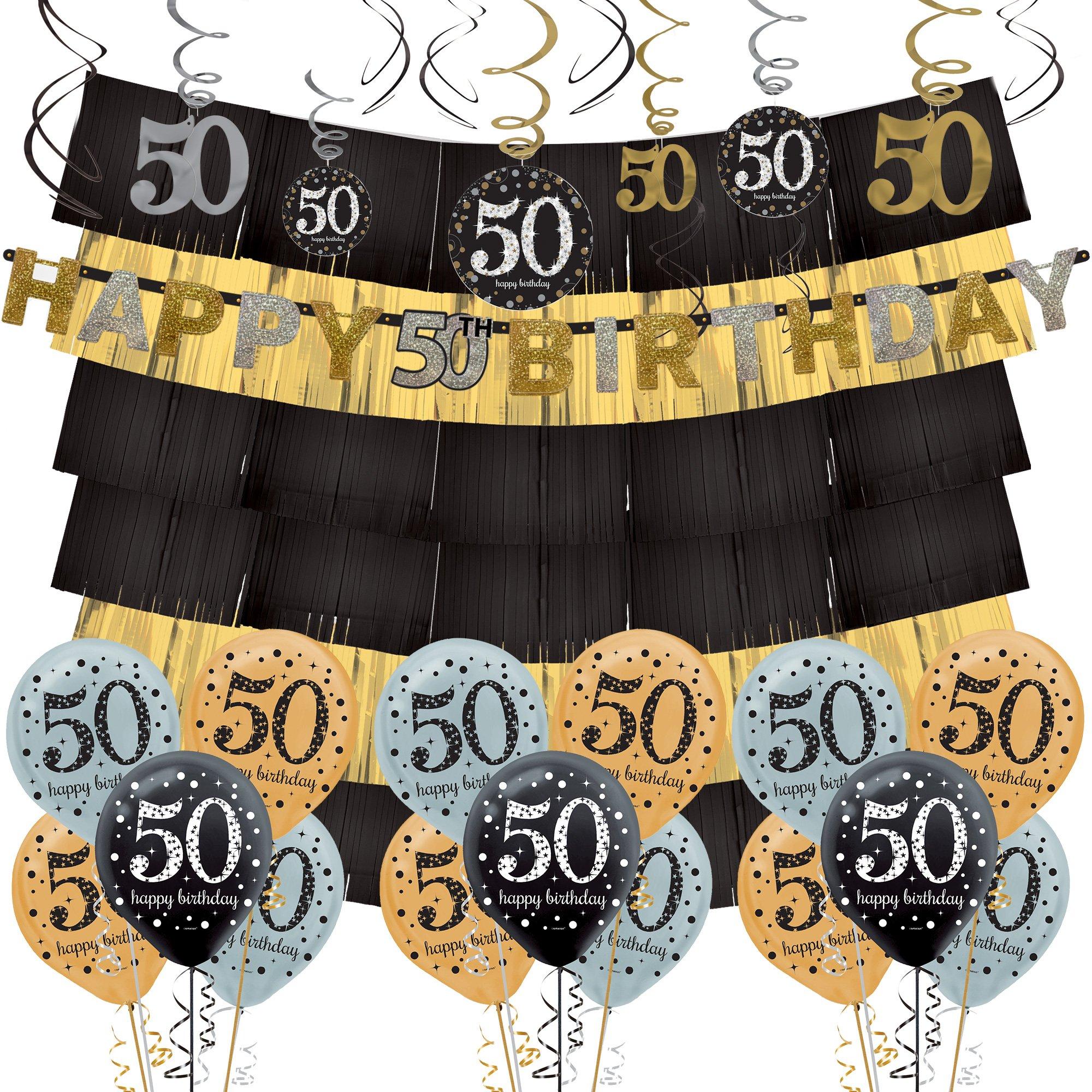 Sparkling Celebration 50th Birthday Decorating Kit Deluxe Party City