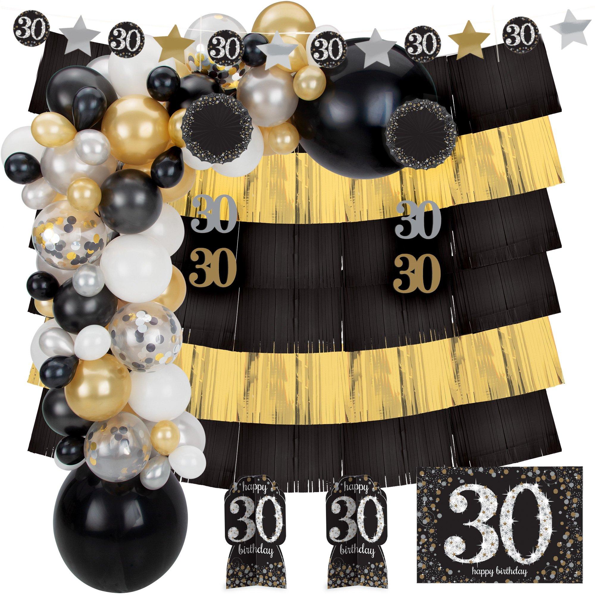 Giant Sparkling Celebration 30th Birthday Room Decorating Kit Party City