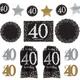 Giant Sparkling Celebration 40th Birthday Room Decorating Kit