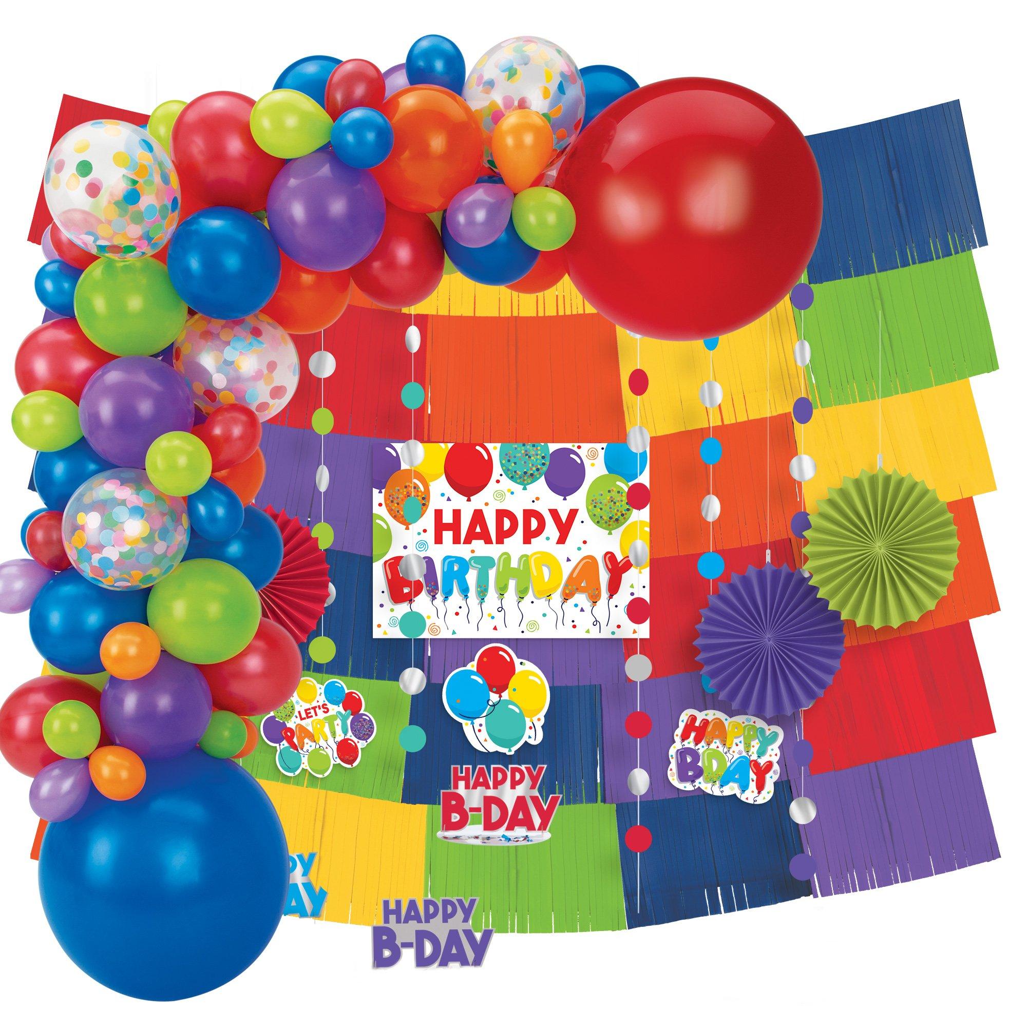 HOLLYWOOD BIRTHDAY PARTY DECORATIONS BALLOONS SCENE SETTER CENTERPIECE  TABLE KIT