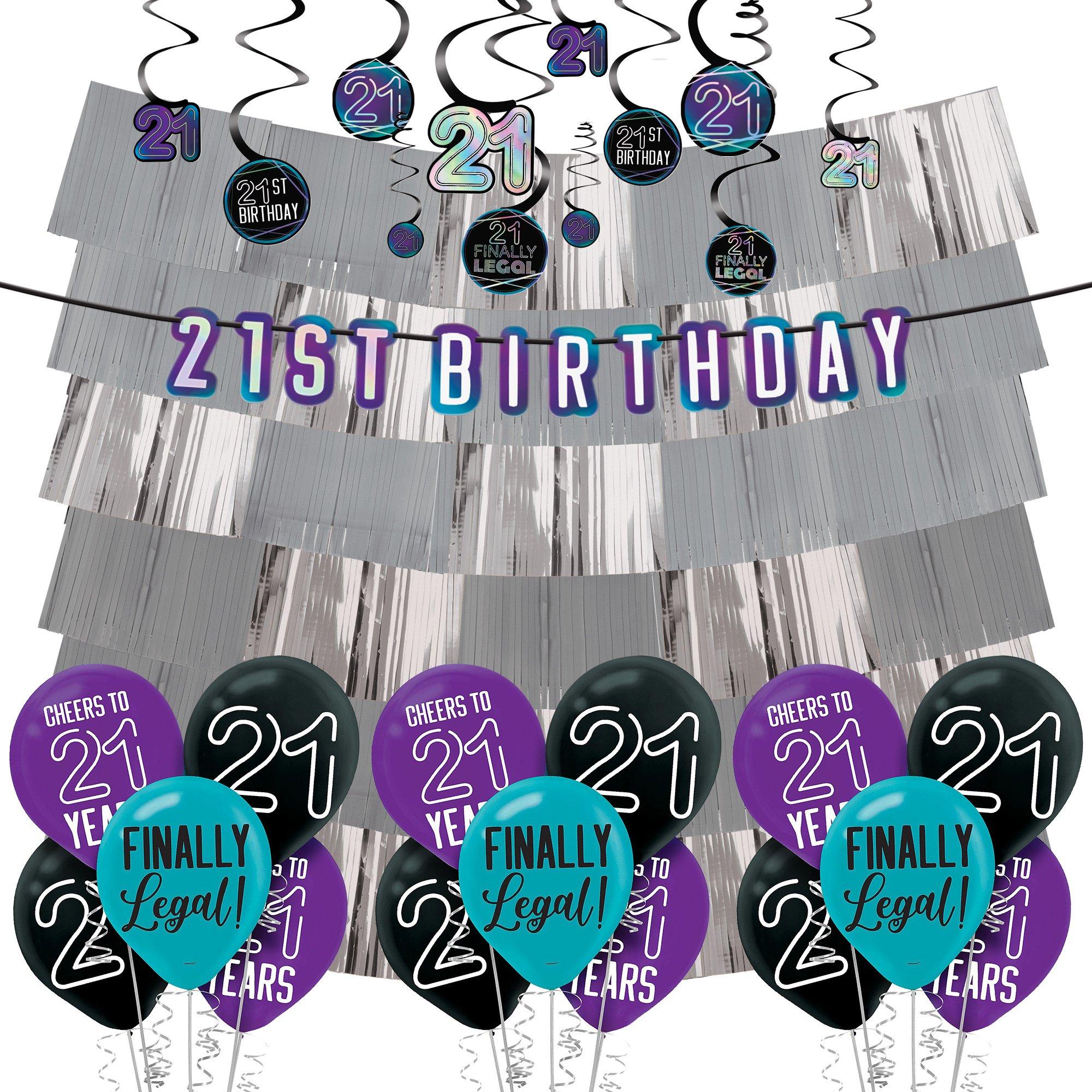 Big Dot of Happiness Finally 21 Girl - 21st Birthday - Party Favor Boxes -  Set of 12
