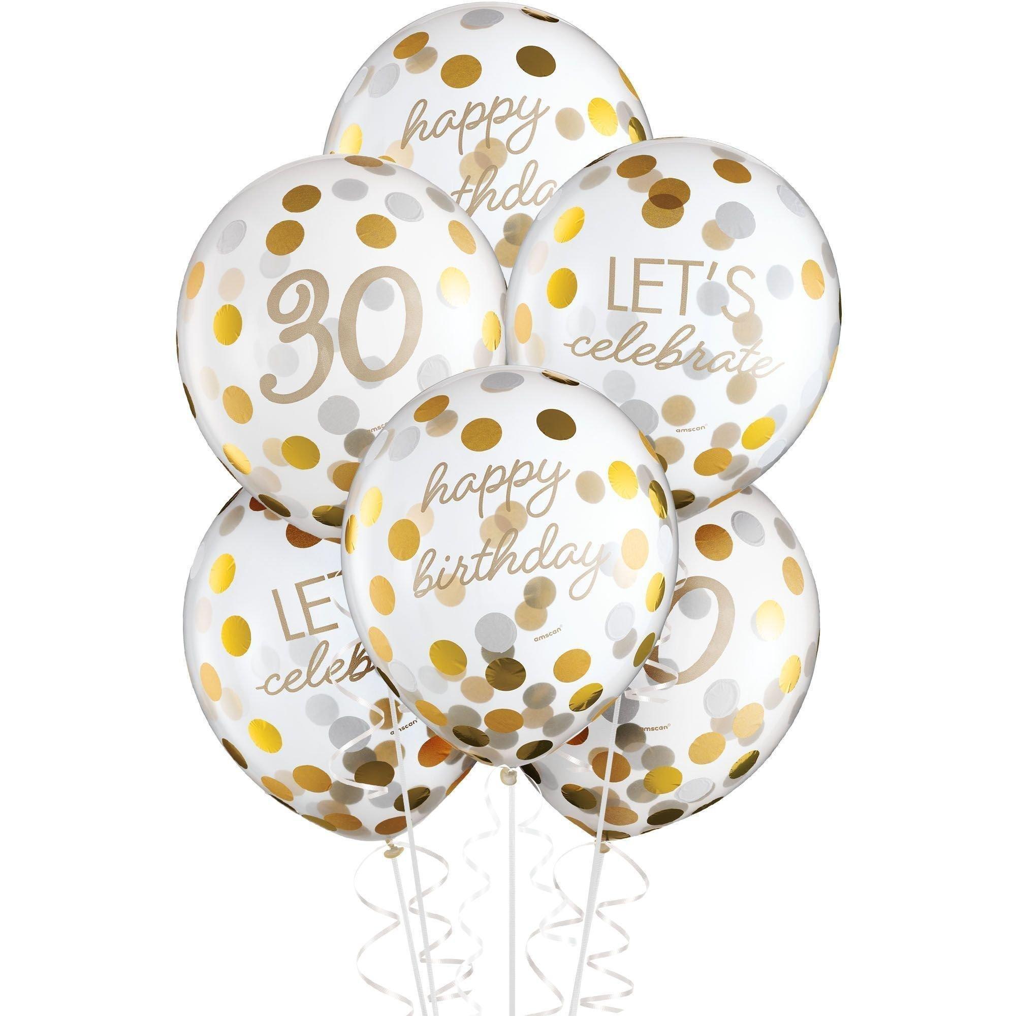 Metallic Golden Age 30th Birthday Room Decorating Kit