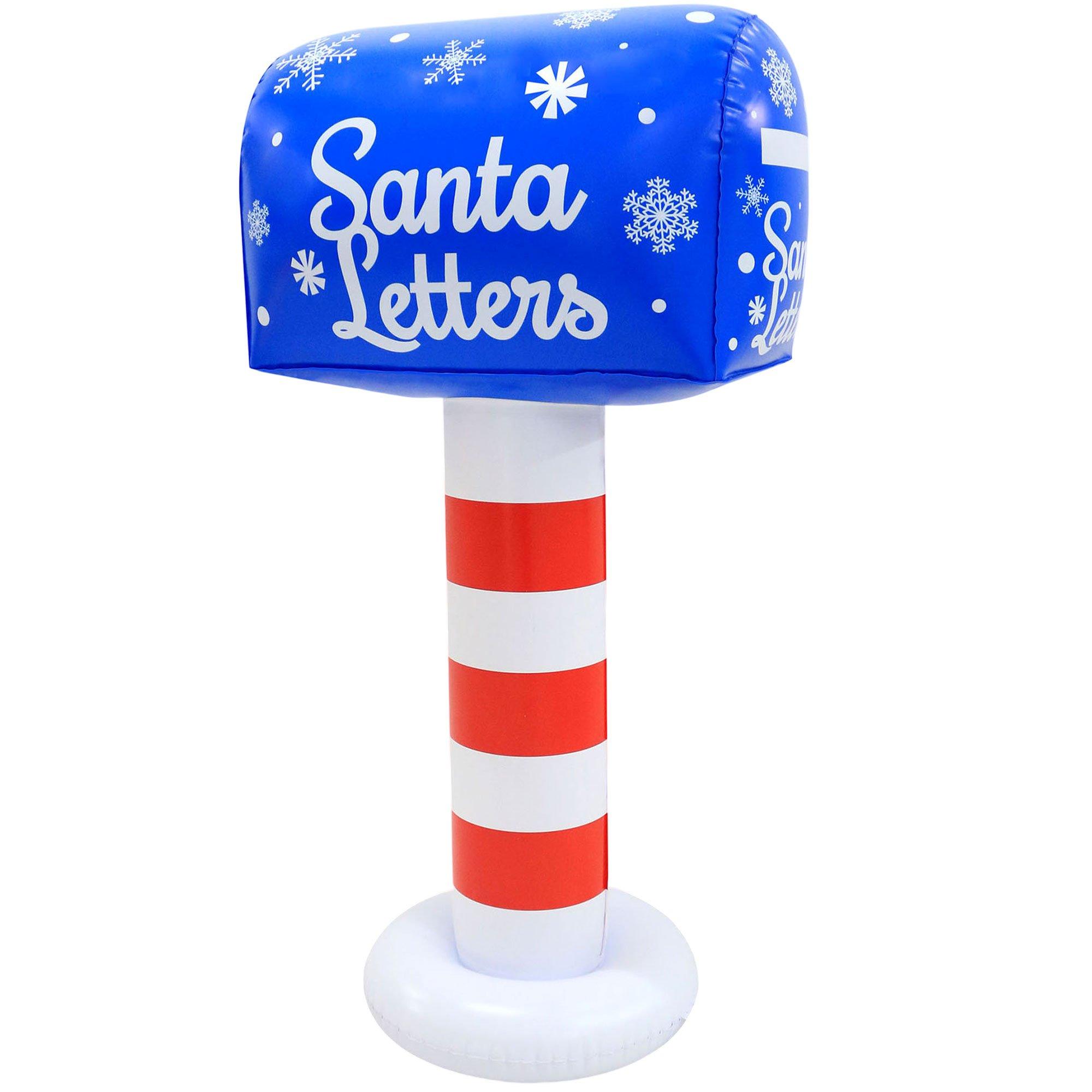 Inflatable Santa's Mailbox Christmas Decoration, 23in x 42in Party City
