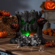 Light-Up Misting Haunted Tree Stump Resin Decoration, 9.6in x 10.6in - Gerson International