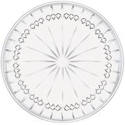 Crystal Cut Round Acrylic Platter, 18in