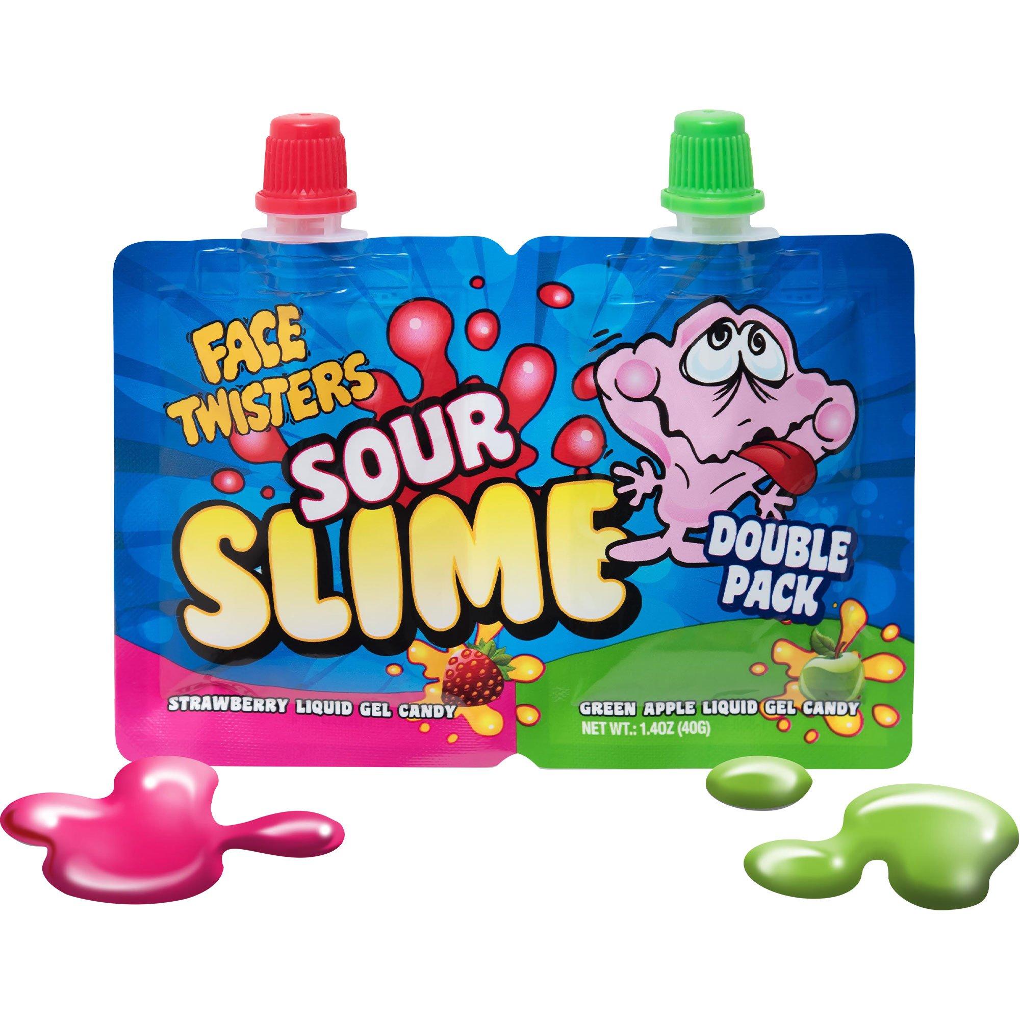 Face Twisters Sour Slime Double Pack, 1.4oz