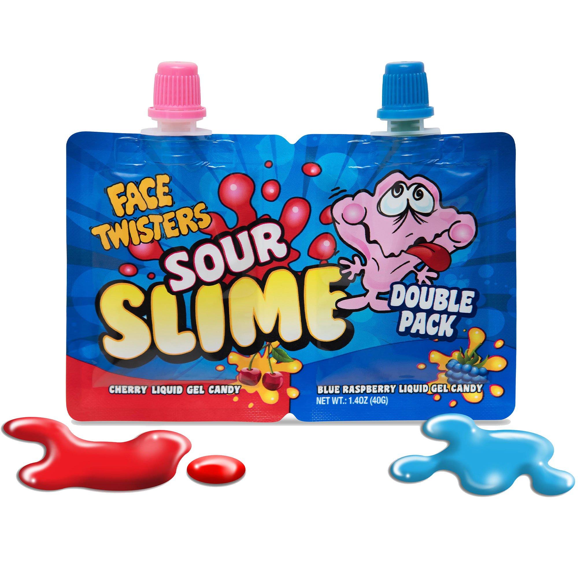 Face Twisters Sour Slime Double Pack, 1.4oz